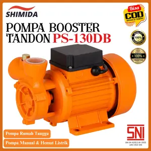 Shimida Pompa Booster PS 130 DB Pompa Toren Lantai 2 Pompa Booster Rumah Tangga Pompa Rumahan