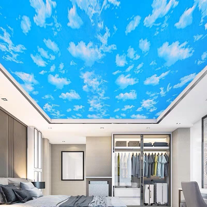 WALLPAPER STICKER MURAH / WALLPAPER DINDING MOTIF AWAN PANJANG 4 METER X 45 CM