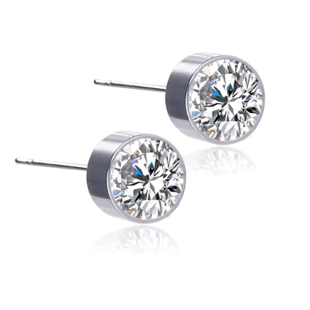 Sepasang Anting Diamond Fashion Pria Wanita dengan Desain Elegan dan Menarik