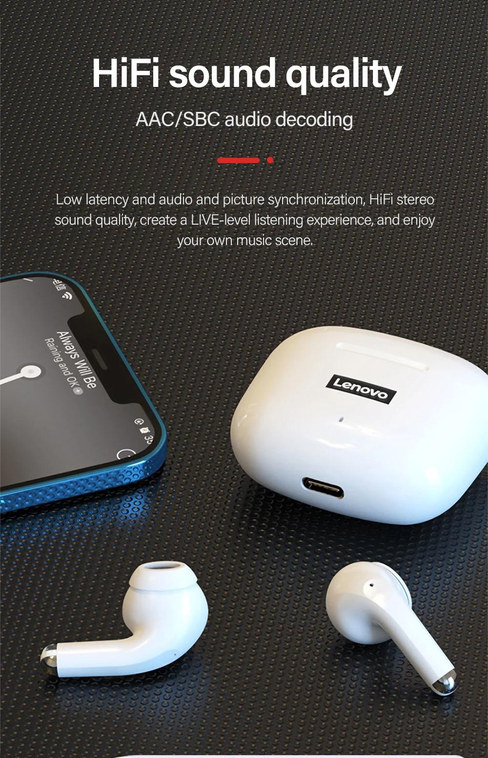 Lenovo LP40Pro Bluetooth Earphone, Headset Olahraga Terbaru dengan Pengurangan Bising, Efek Suara 360 Derajat, Baterai Tahan Lama 20 Jam, Kompatibel dengan Apple dan Android, Handsfree Tws, Wireless, Bluetooth 5.3, Type-C, Putih Lenovo LP40Pro Bluetooth Earphone, Headset Olahraga Terbaru dengan Pengurangan Bising, Efek Suara 360 Derajat, Baterai Tahan Lama 20 Jam, Kompatibel dengan Apple dan Android, Handsfree Tws, Wireless, Bluetooth 5.3, Type-C, Putih