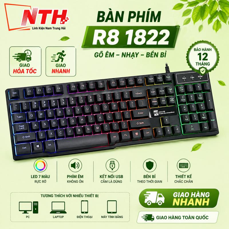 Phím Led Chuyên game R8 1822 / V4