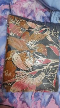 Product Review of Setelan Celana Panjang Wanita Dewasa Kain Rayon Lembut Lengan Serut Printing Pekalongan Motif Mahkota Garis Warna from g**a 0
