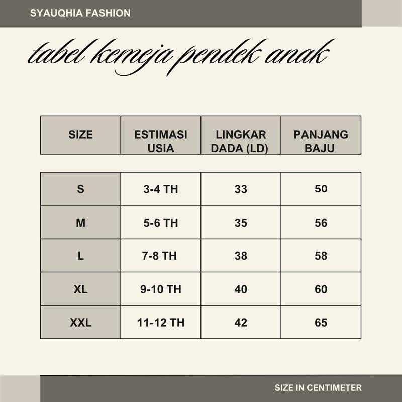 Kemeja Polos Anak Laki-laki Lengan Pendek Usia 3-12 Tahun Kain Katun Cigaret Premium Best Quality Fashion Baju 9