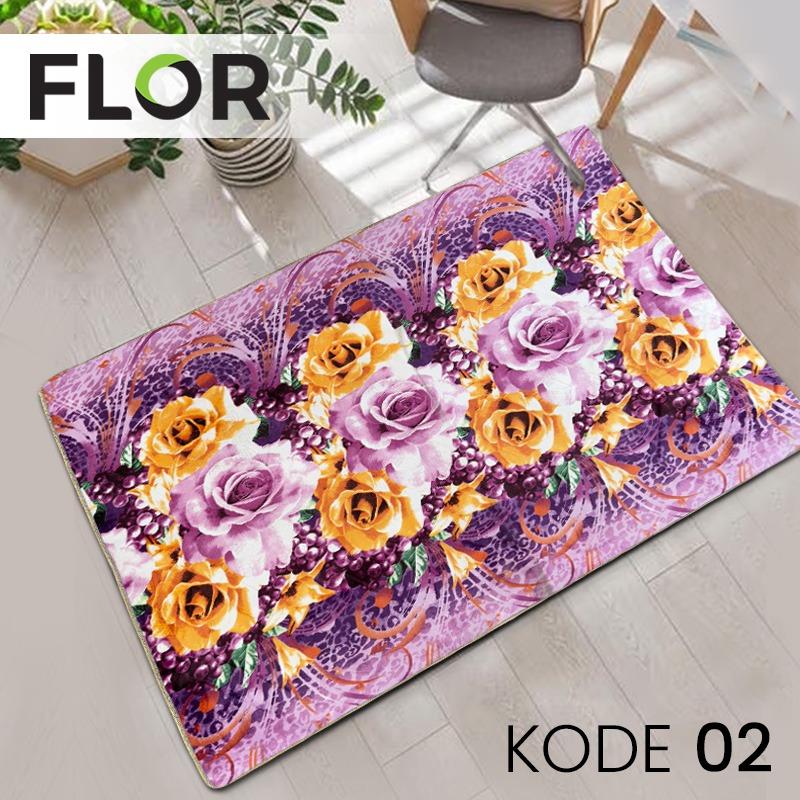 Karpet Lantai Empuk Busa Malaysia Bahan Kain Flanel Polyester Size 140x190 (Medium) Carpet 2