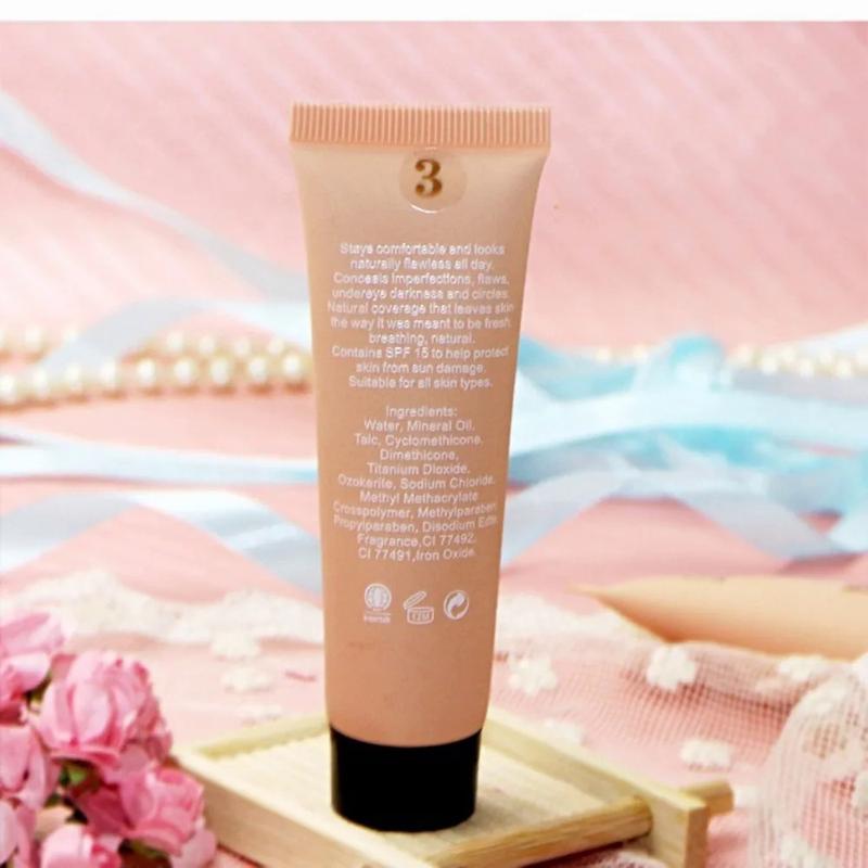 Product Introduction of 3colors BB Cream Liquid Face Base Foundation Long Lasting Waterproof Cover Acne Spot Korean Makeup Concealer Cosmetic 33