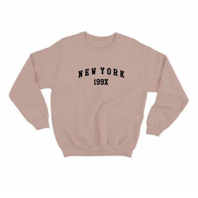 SWEATERPOLOS BASIC SABLON NEW YORK 199X SIZE M-XXL (PRIA & WANITA) 5