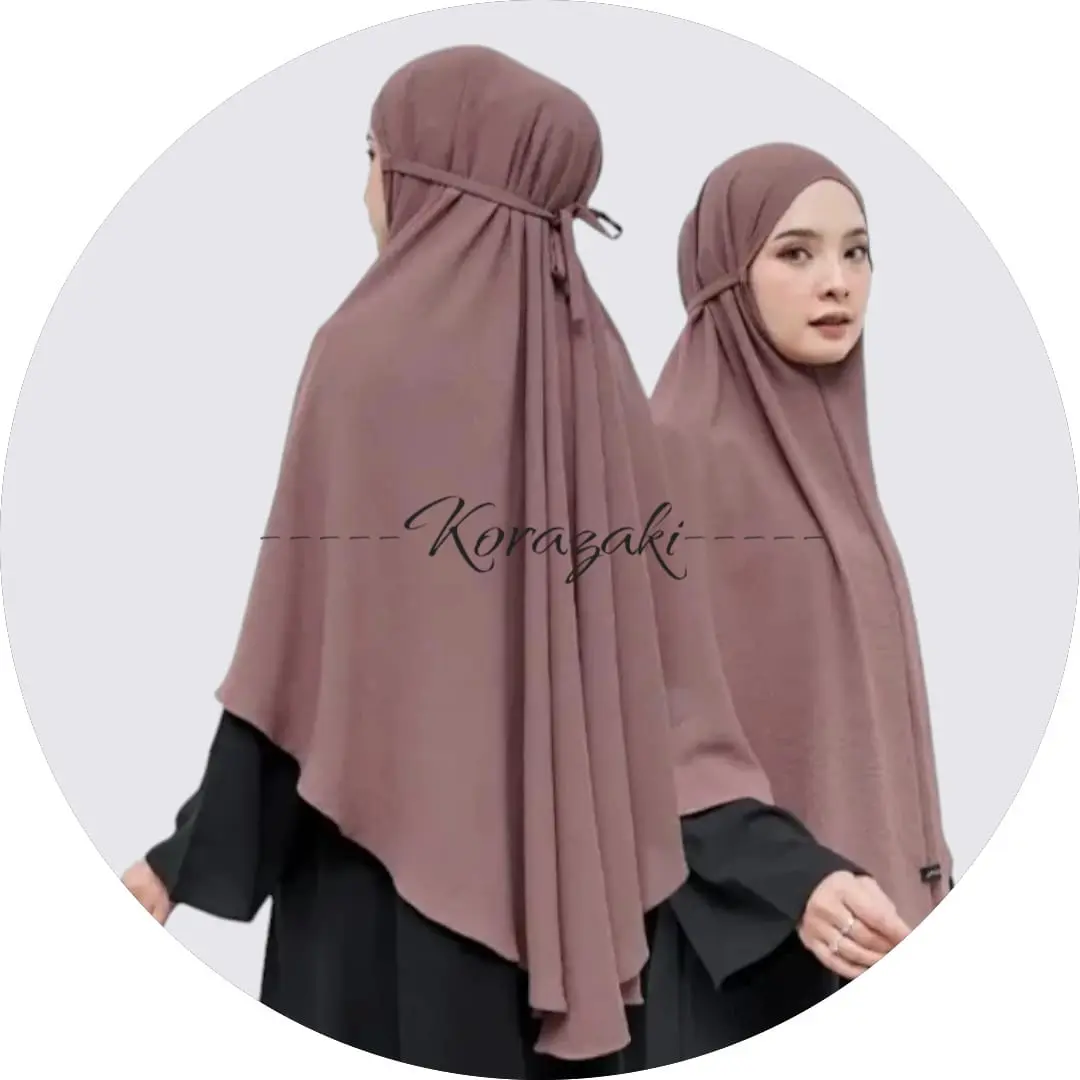 BERGO CRINKLE AIRFLOW PREMIUM JUMBO Jilbab Muslim Nyaman Panjang