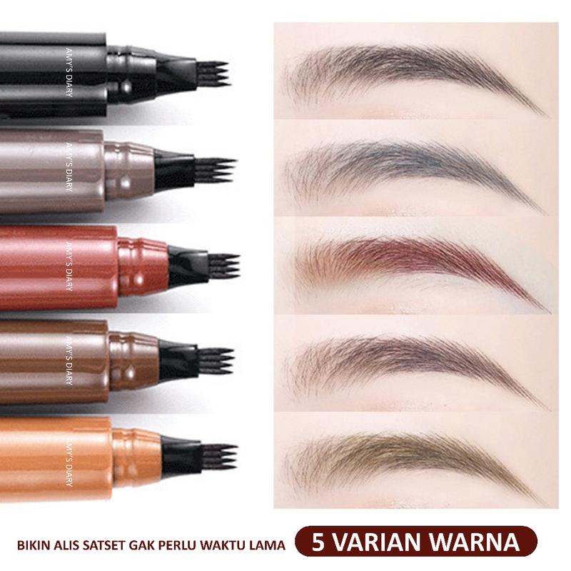 (  Lagi Promo 1 free 1 ) Pensil Alis KEKINIAN Waterproof Long Lasting Anti Luntur 4D Original 2