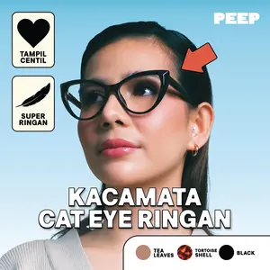 Peep Eyewear - Chala Frame Cat Eye | Kacamata Baca Unisex (Minus/Plus/Silinder)