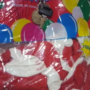 ( 100 Pcs ) Balon Merah Putih Balon Agustusan Balon Motif Balon Merah Putih Dirgahayu