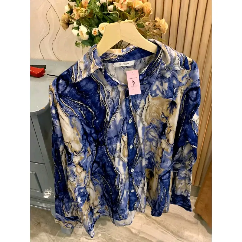 KEMEJA MOTIF RAYON PREMIUM Atasan Wanita Dewasa