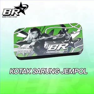 KOTAK PENYIMPANAN SARUNG JEMPOL BR STAR HIJAU