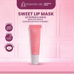 Madame Gie Sweet Lip Mask - Lip Scrub Vitamin E Lip Balm Moisturizer Serum Pencerah Bibir Lipmask Kering Pemerah Wajah