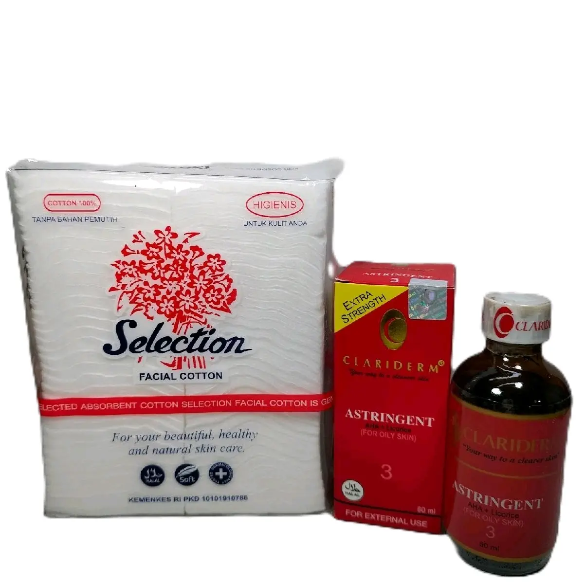 TONER CLARIDERM ASTRINGENT ORI+KAPAS KECANTIKAN