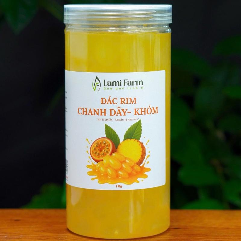 Hạt đác rim khóm chanh dây hũ 1kg Chua Vị Trái Cây