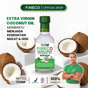 DEHEALTH SUPPLIES FINECO/EXTRA VIRGIN COCONUT OIL 250ml (Botol Kaca)