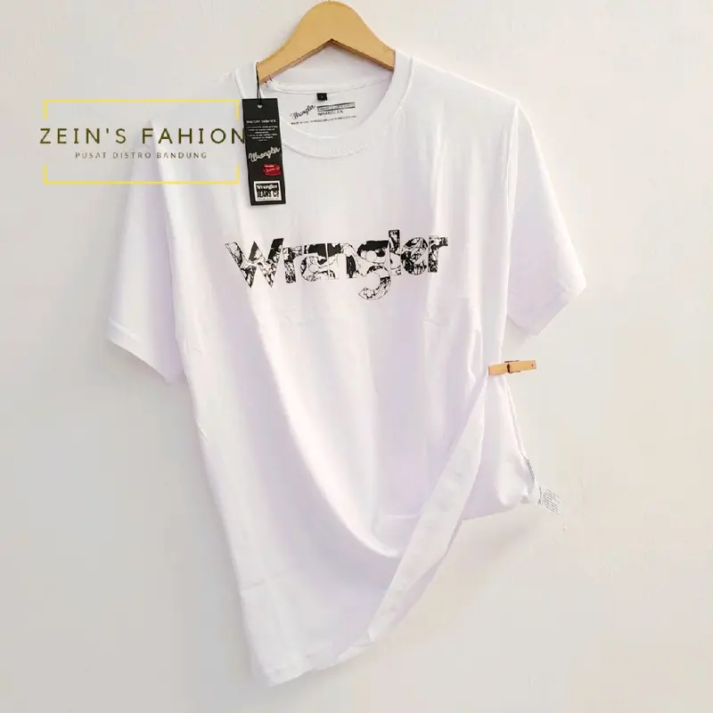 Kaos Wrangler Import pria lengan pendek / katun premium combed 30s 0