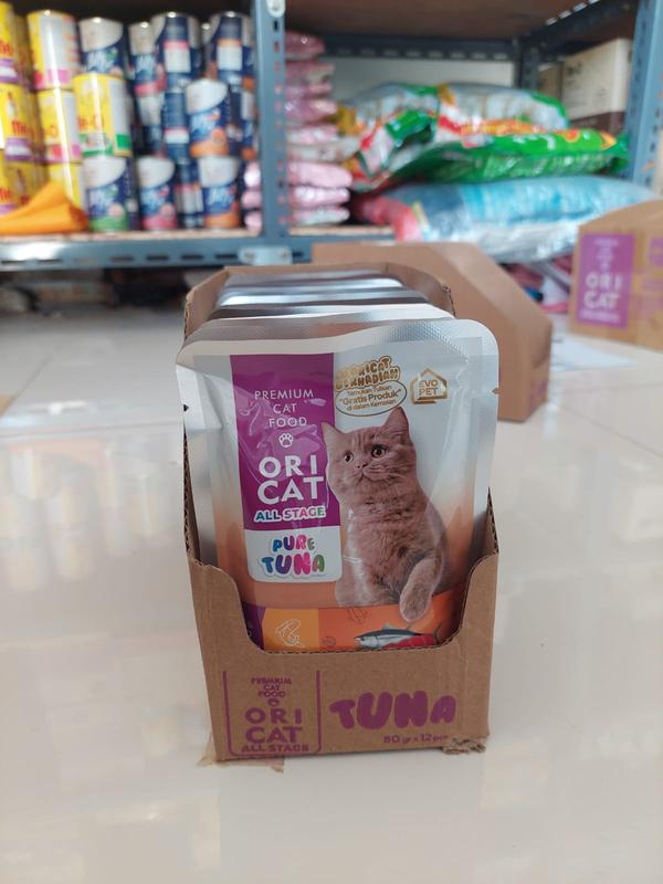 ORI CAT wet food pouch / sachet isi 12 pcs - Makanan basah kucing MURAH 1