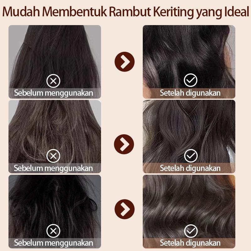 Rambut Keriting Elastin300ml cury hair cream Melembabkan Tidak lengket Kurangi rambut kusut 4