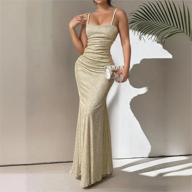 beige dresses formal Beige Chiffon Long Formal Prom Evening Dress with V Neck Size 22W / Champagne