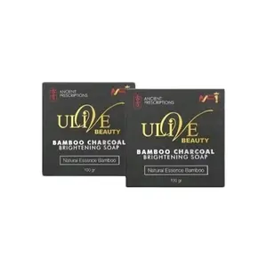 ULIVE BEAUTY Bamboo Charcoal Brightening Soap