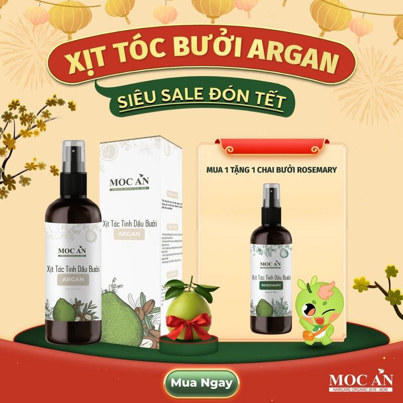  Xịt Dưỡng Tóc Tinh Dầu Bưởi Argan Mộc Ân Haircare 120ml 