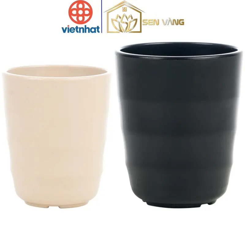 Ly tròn Thái nhựa VIỆT NHẬT - Ngoài nhám, trong bóng - Uống nước, trà đá, hàng quán - 6280/1 0