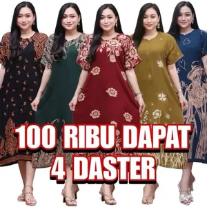 paket hemat daster rayon wanita menyusui ibu hamil rumahan motif terbaru kekinian 100rb 4pc Busui