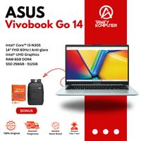 Gambar Laptop ASUS Vivobook Go 14 E1404GA Intel Core i3-N305 | RAM 8GB | 256GB & 512GB SSD | 14" FHD Win11 + OHS - Black, 256GB dari GAME NEST Kota Administrasi Jakarta Pusat 1 Tokopedia