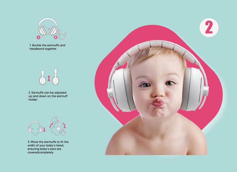 Product Introduction of [MOTTSS] VERSION 2 UP MUFFY BABY HEARING PROTECTION EARMUFFS EAR MUFF FOR TRAVEL TODDLERS AIRPLANE EVENTS CARS 4