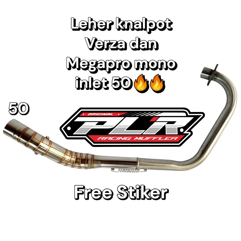 TERLARIS Leher knalpot Verza, Megapro mono inlet 50