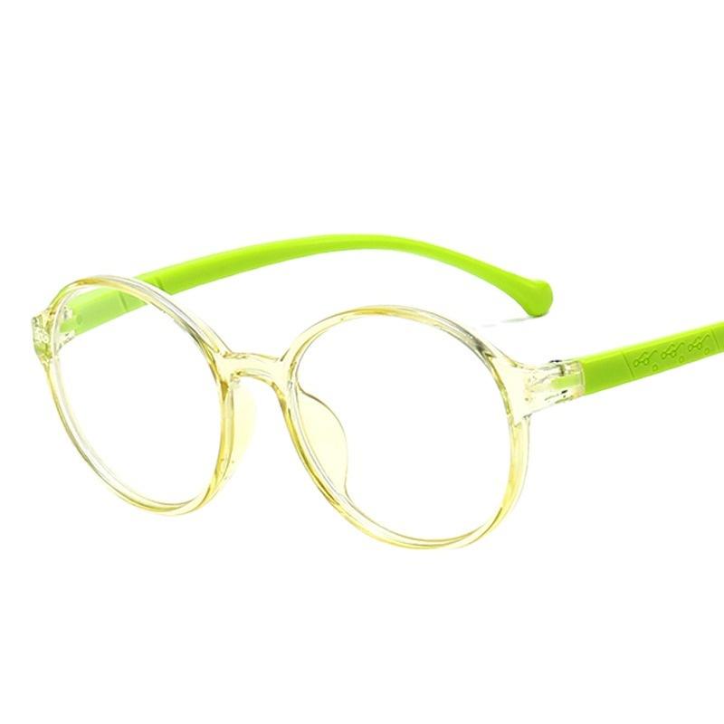 Product Introduction of Kids Eyeglasses Anti Radiation Fashion Round Frames Anti Blue Light Lens Replaceable Lightweight Glasses Unisex 6