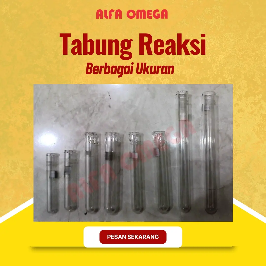 Tabung Reaksi Iwaki Berbagai Ukuran - Tabung Kaca Alat Laboratorium