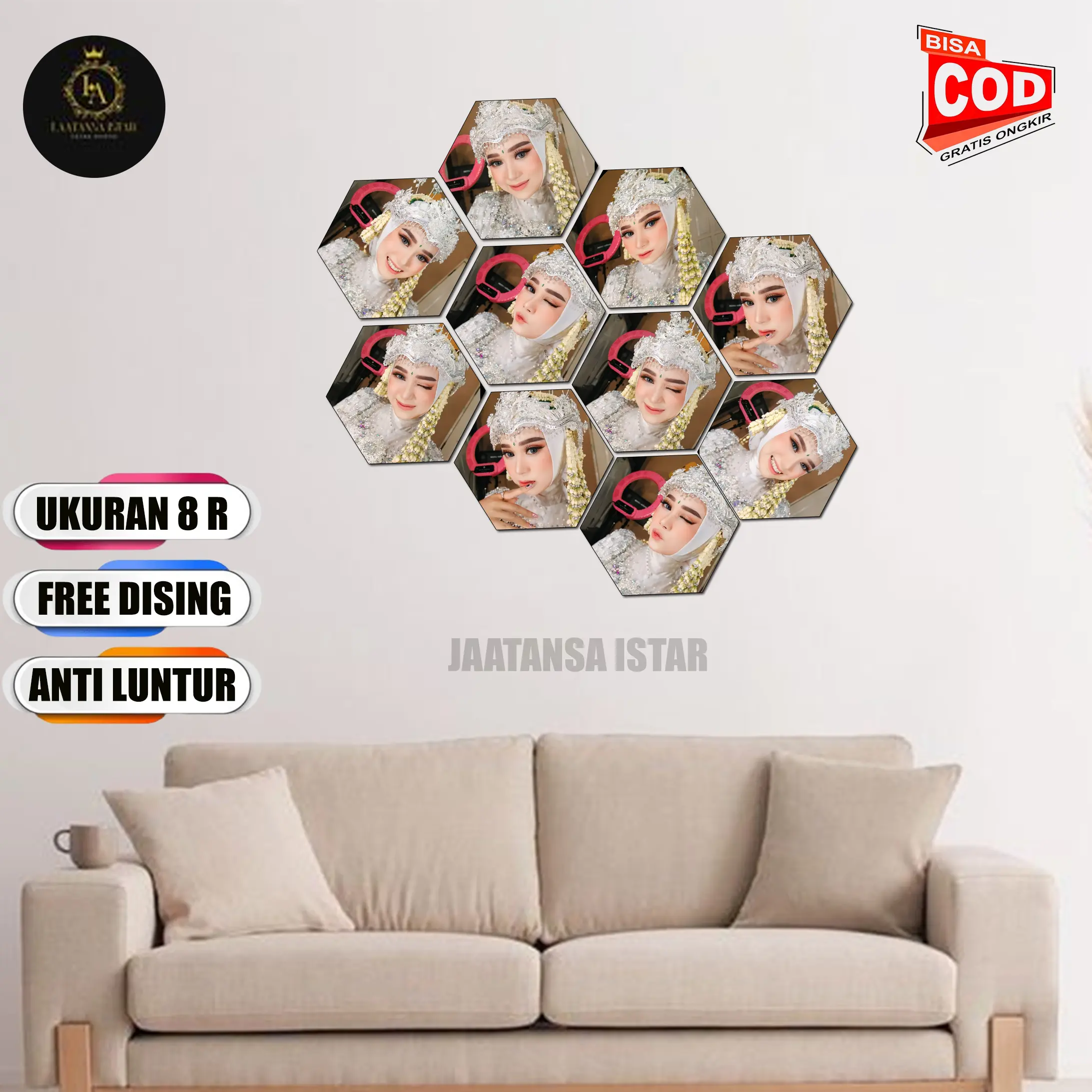 Cetak Foto 10pcs + Bingkai dengan Kualitas Terbaik Kertas