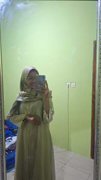 Product Review of MISTYVORI | Aziza Tunik Bordir Model Panjang Kancing Simple Muslim Wanita Atasan Dress Katun Variasi from i**s 1