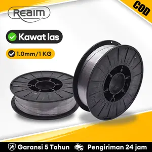 Kawat las MIG REAIM 1 mm 1 kg / kawat inti fluks kawat las tanpa gas 1 mm 1 kg,Struktur baja rendah percikan / perbaikan mobil Kelas industri, tingkat deposisi tinggi Pengelasan rumah DIY / industri untuk keperluan umum