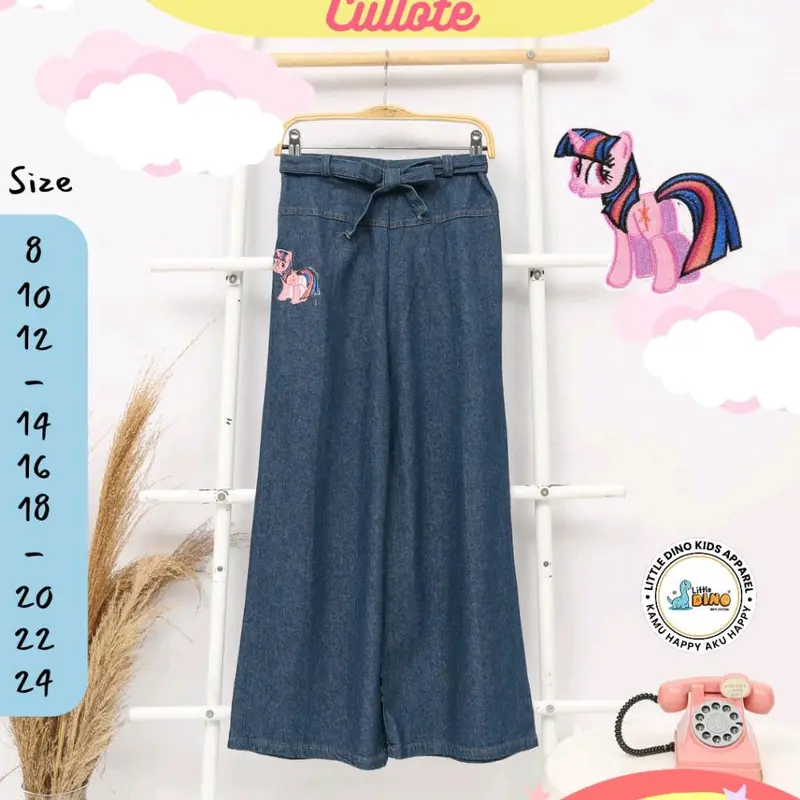Celana Kulot Anak Unicorn Littledino Softjeans Celana Jeans Anak Kulot Jeans 4