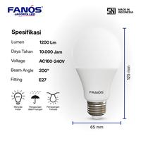 Gambar Fanos Eco 12 Watt Lampu LED Bohlam Cahaya Putih (Cool Daylight) Bergaransi dari Fanos Indonesia Kota Administrasi Jakarta Utara 3 Tokopedia