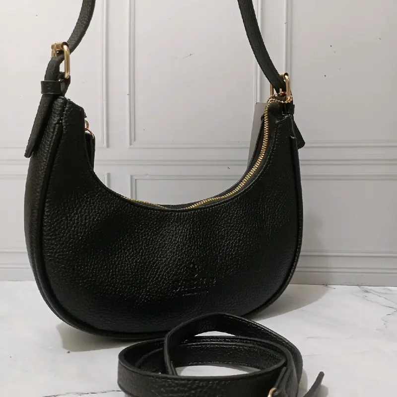 TAS WANITA bulan sabit bahan kulit jeruk Selempang 3