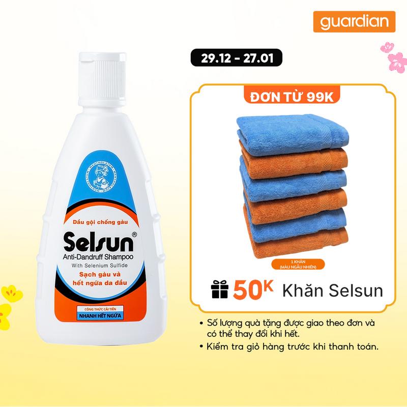 Dầu Gội Hỗ Trợ Giảm Gàu Selsun Anti-Dandruff Shampoo 100ml