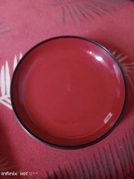 Product Review of ( 12 PCS ) PIRING SAJI BULAT RAMEN OISHI JUMBO PREMIUM DIAMETER 23 CMS Makan Plastik Multifungsi from h**h 1