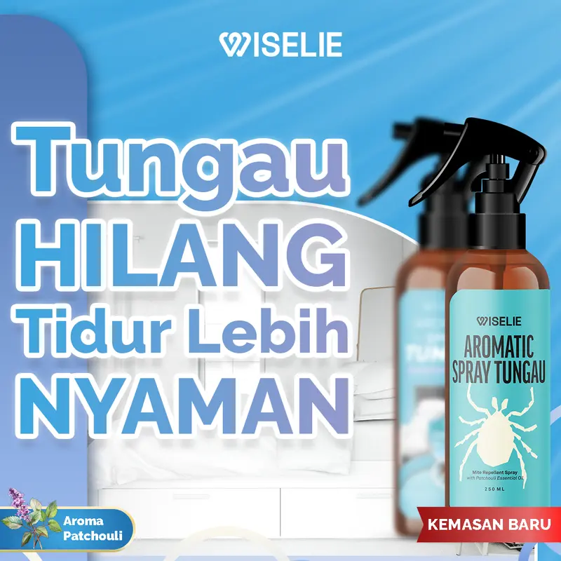 Wiselie Aromatic Spray Cairan pengusir Tungau kasur Dijamin Ampuh 100% Merah Cairan Pengusir 1