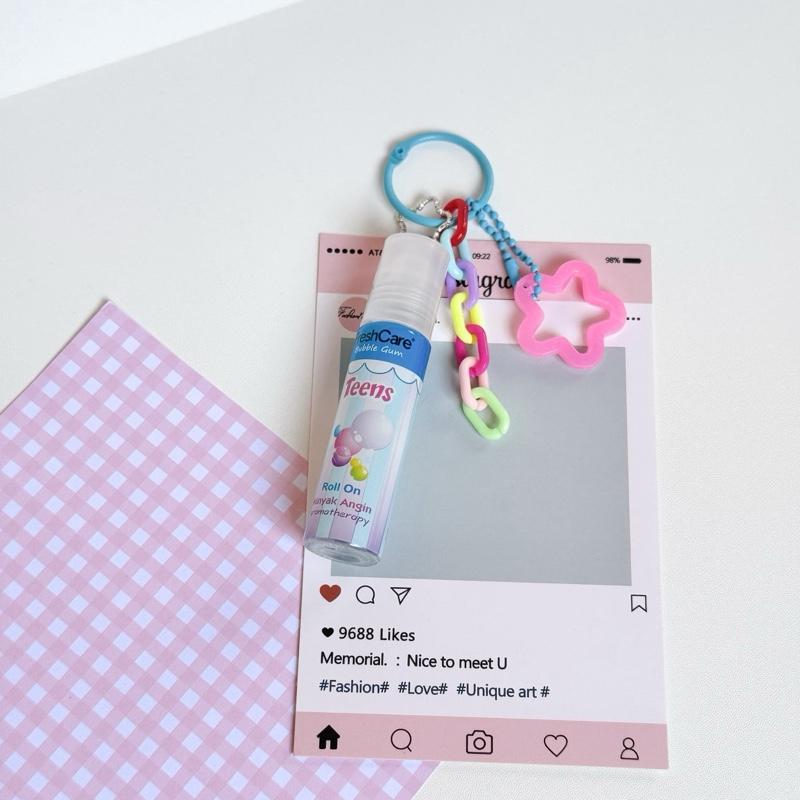 Jompo Keychain by Bloombee Gantungan kunci freshcare fresh care minyak kayu putih lucu kekinian viral imut pink bag Charm tas hiasan