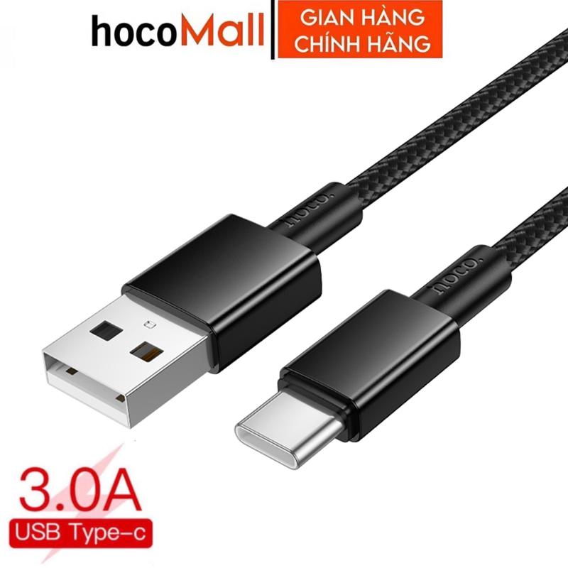 Dây sạc nhanh Type c chính hãng hoco Cáp sạc 3a typec dài 1m 2m 3m dùng cho anoird