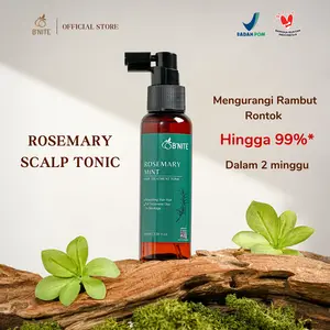 B'NITE Rosemary Mint Anti Hair Fall Scalp Tonic - Perawatan Rambut Rontok, Penumbuh Rambut