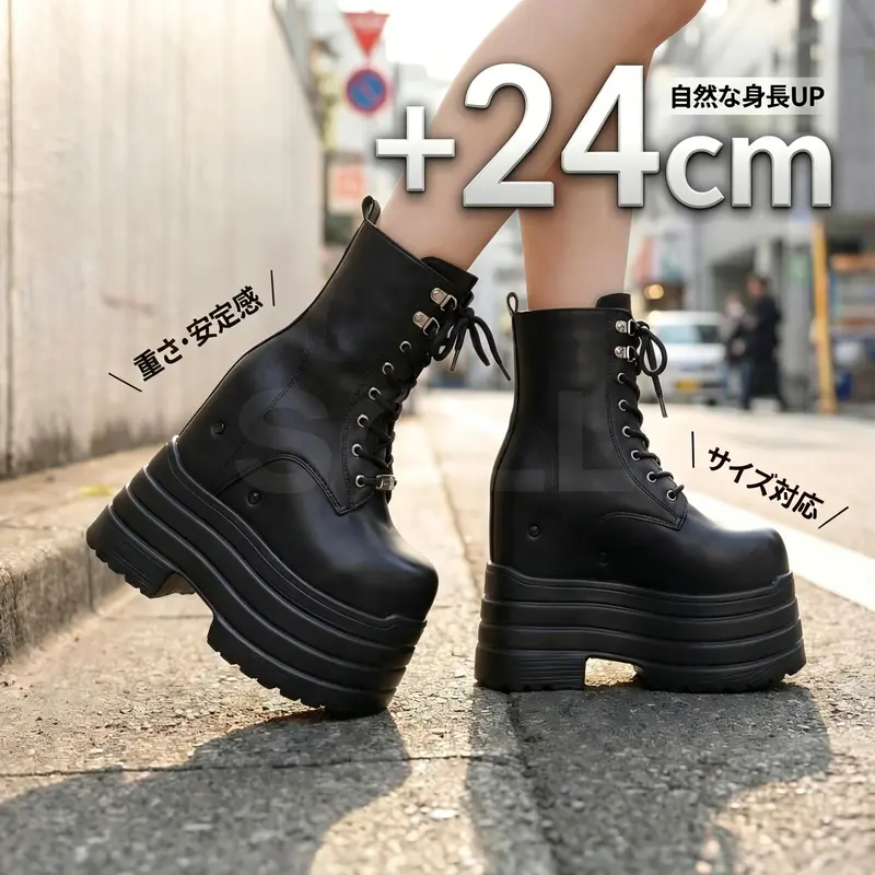 SGLL超隠れインヒールアップ】2026年新作モデル。ソールの厚さ：20cm