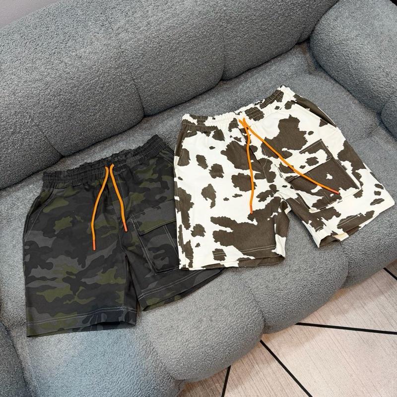 Quần short kaki túi hộp hoạ tiết camo brand MASS STUDIO chát vải co dãn dày dặn đứng form unisex nam nữ