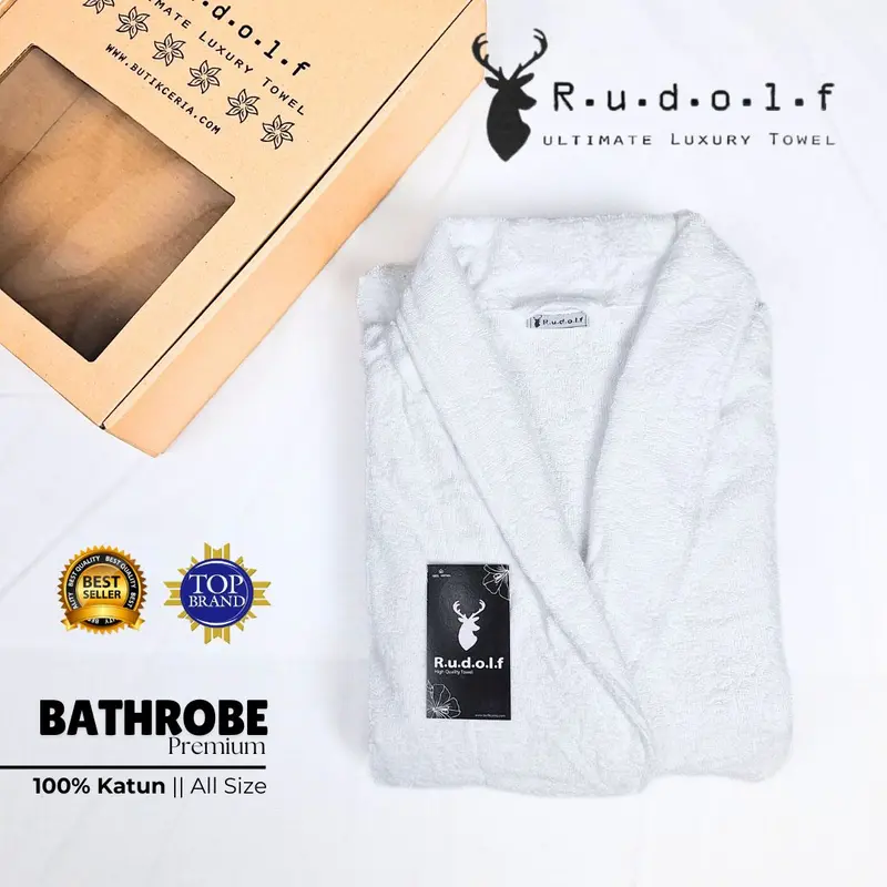 Handuk Kimono Wanita Rudolf Hotel Premium All Size -ABU | VARIAN Dress 0