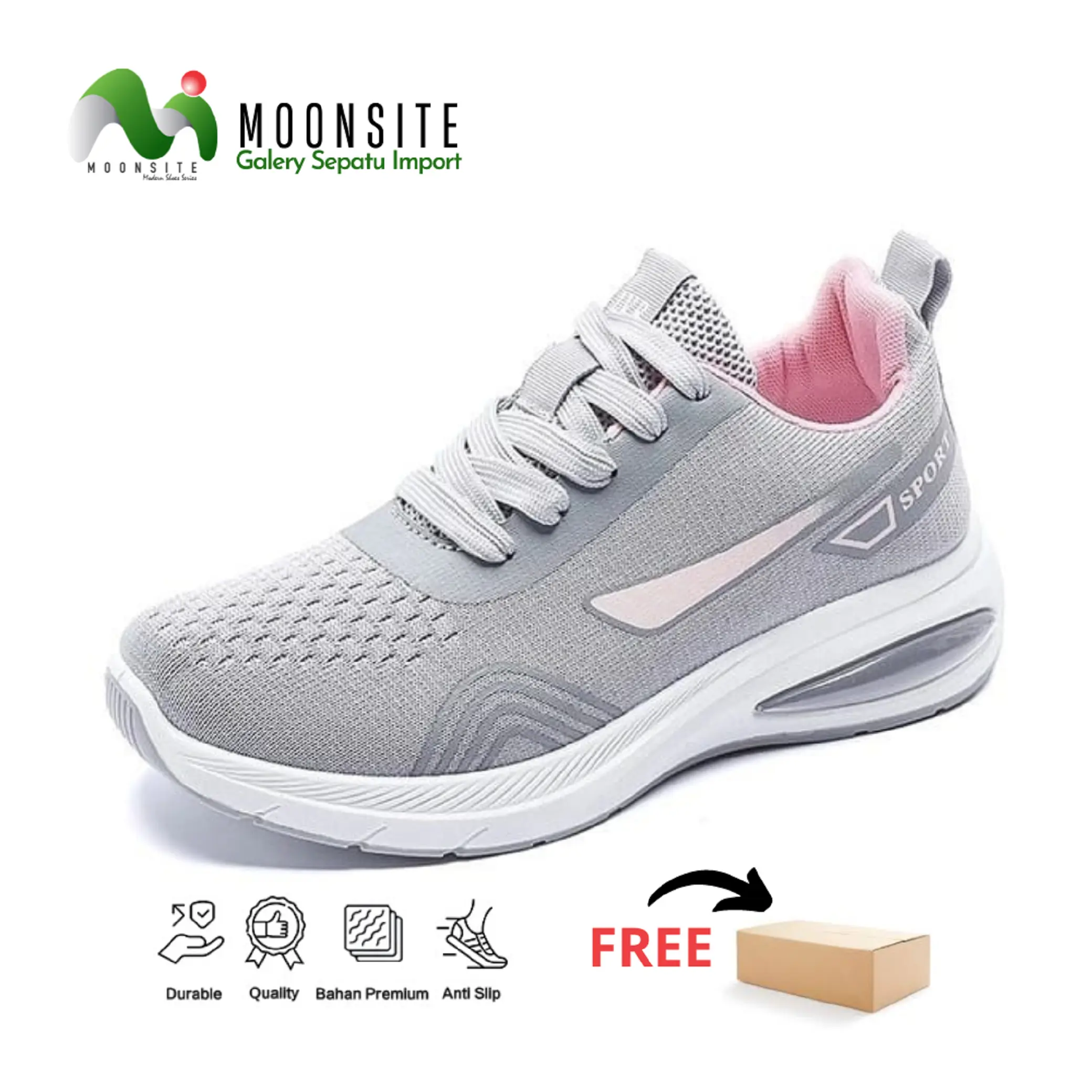 Sepatu Sneaker Olahraga Wanita Simple Style Terbaru Sepatu Lari Comfortable Shoe Kiera