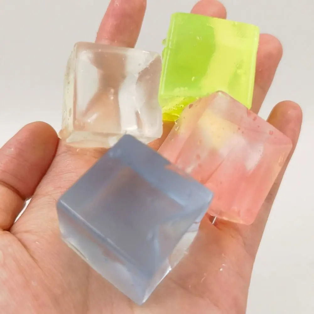 Squeeze Toy Ice Cube Ice Cube Balls Toy Cat Paw Mini Ice Block Squeeze Toy Kawaii Soft Cat Paw Slow Rebound Toy Kids Gifts